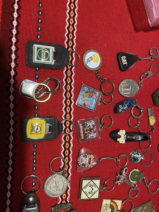 Cerca de 40 porta chaves de colecção