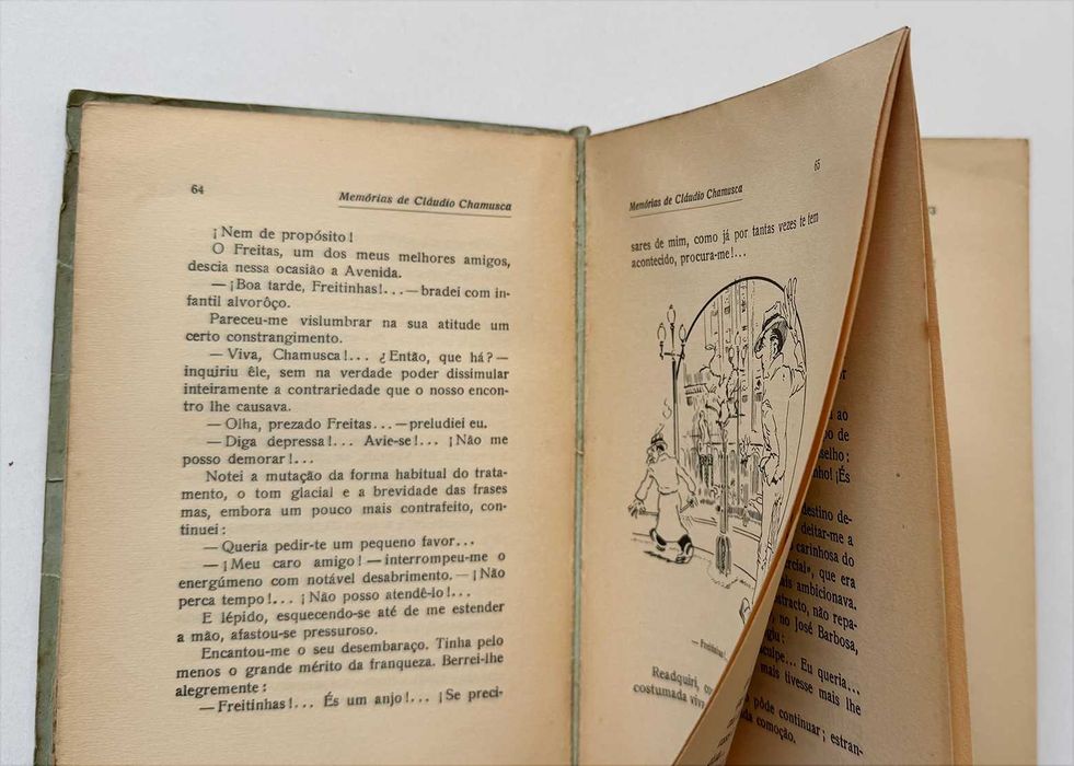 1937, Cunha e Sá, MEMÓRIAS DE CLÁUDIO CHAMUSCA. Novela humorística.