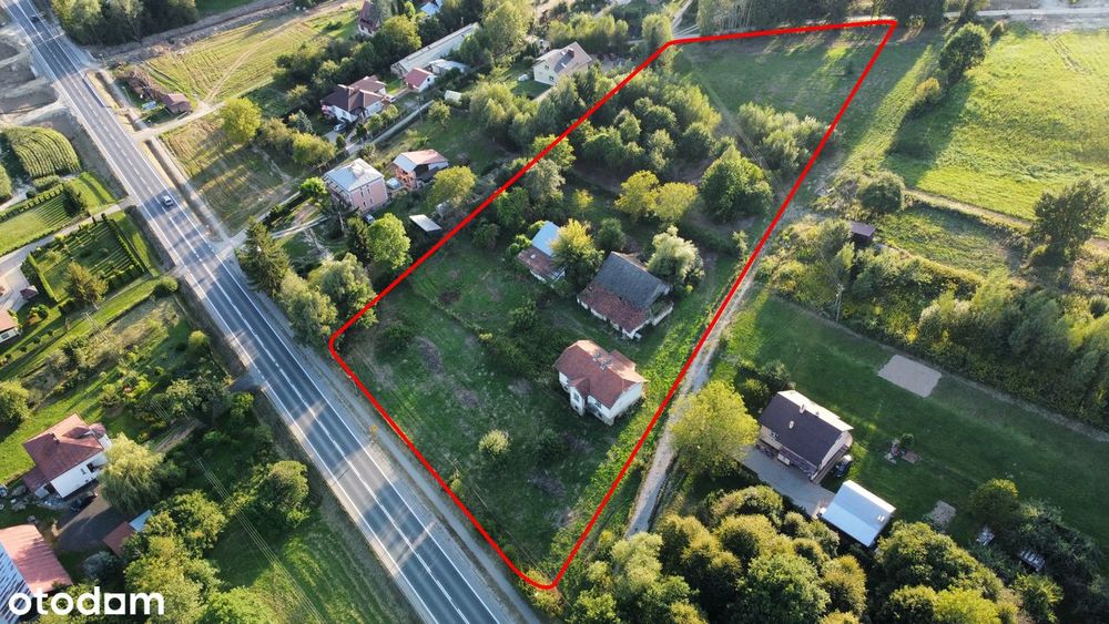 1,20ha, działka przy głównej drodze krajowej nr. 19