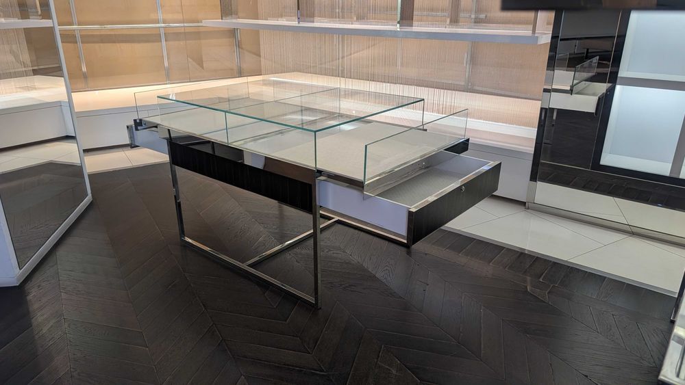 Vitrine / Balcão Expositor Ilha Premium | Loja / Joalharia