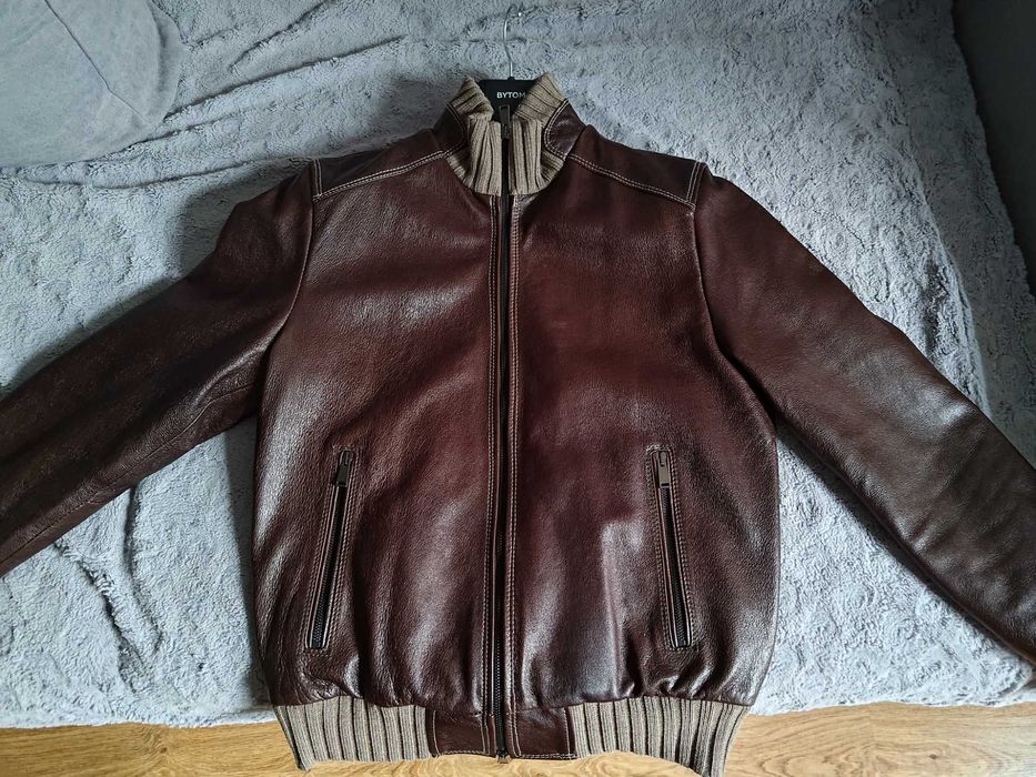 Kurtka skórzana BOMBERKA