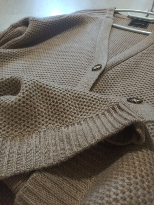 Hugenberg Германия теплый кардиган шерсть верблюда и шерсть