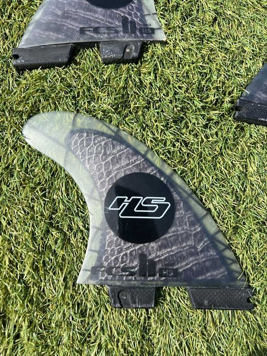 Quilhas FCS II Hayden Shapes PC Carbon Large Thruster - Como Novas