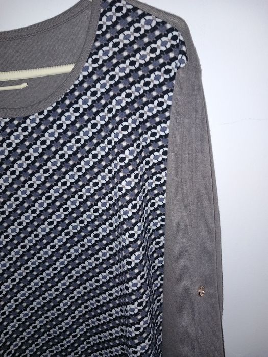Camisola cinzenta fina com padrão - mangas compridas 
XL 
em ótimo es