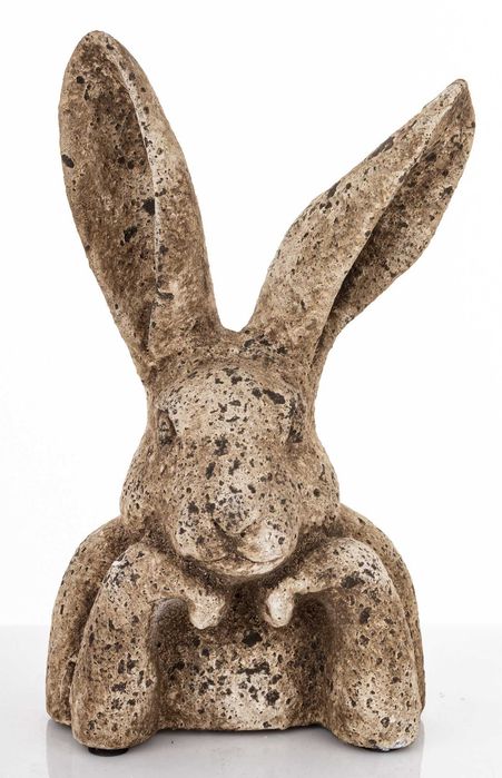 Zając Bust zamyślony szaro-brązowy Piękny! h36cm. 177597