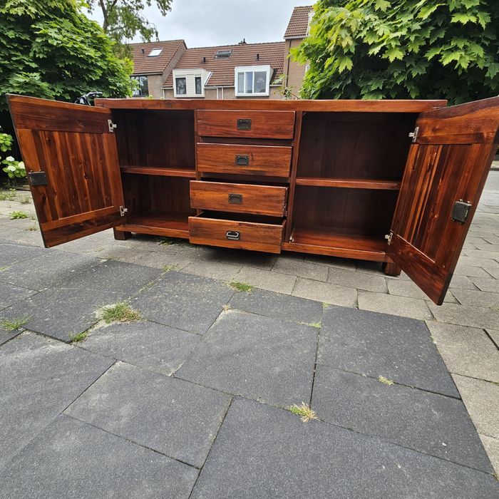 Drewniana komoda kolonialna 180x85,5x44,5