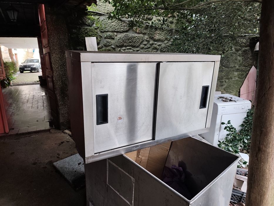 Balcão Inox para peixaria  mais armário em inox