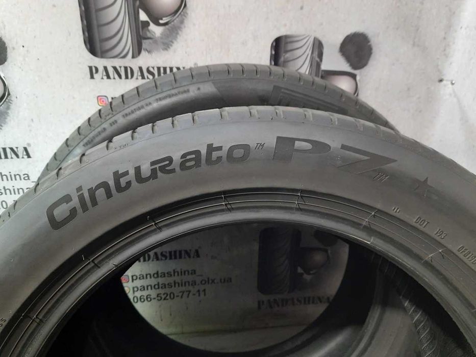 Шини 5,5мм 245/50 R19 PIRELLI Cinturato P7* б/у літо склад