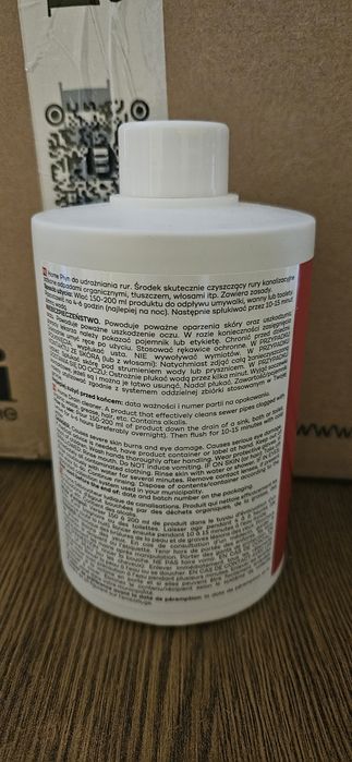 Plyn do udrażniania rur
