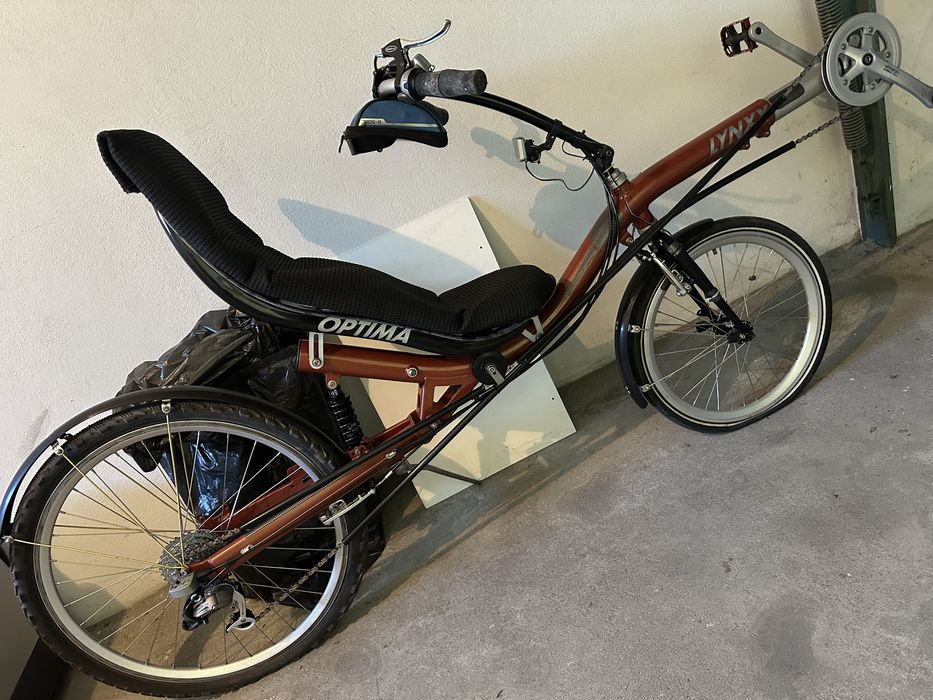 Bicicleta reclinada raro