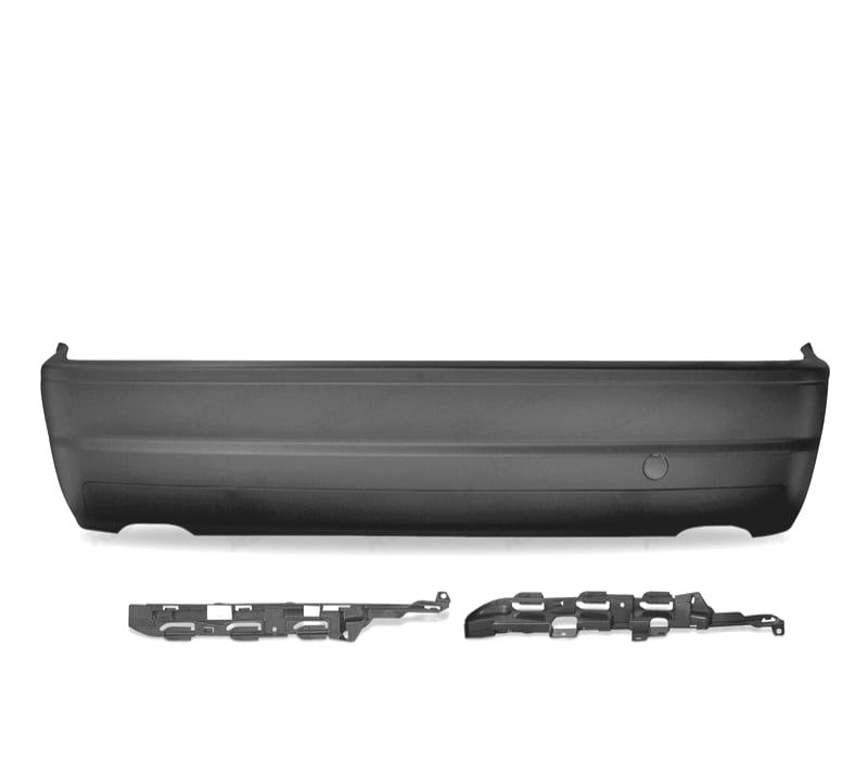 PARA-CHOQUES TRASEIRO BMW E46 98-05 DUPLA SAÍDA