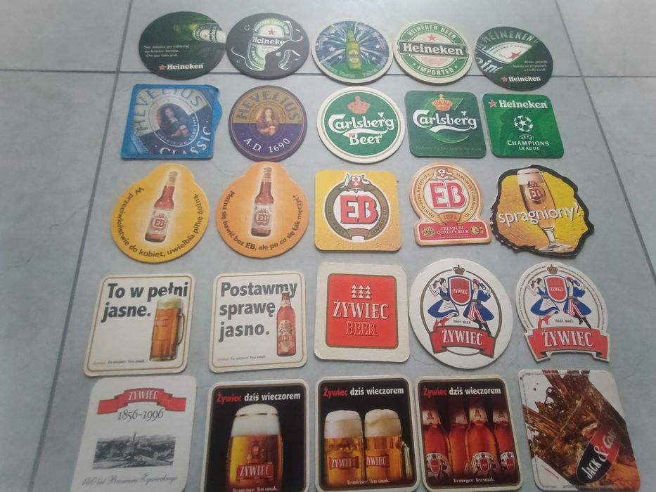 Podkładki, wafle pod piwo.. ponad 200 szt.