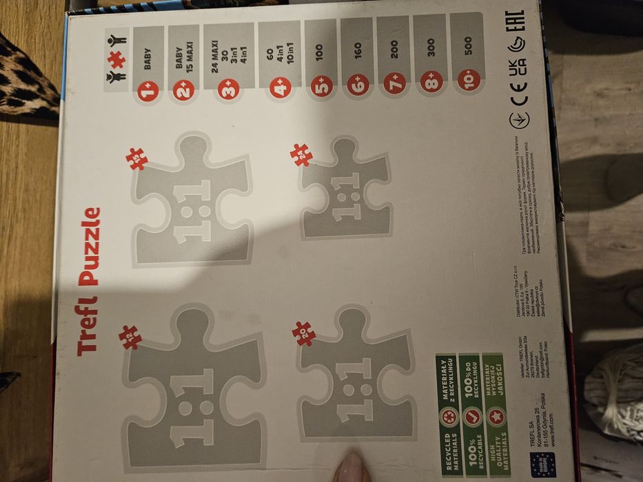 Puzzle 4w1. Trefl. Dinozaury.  3+