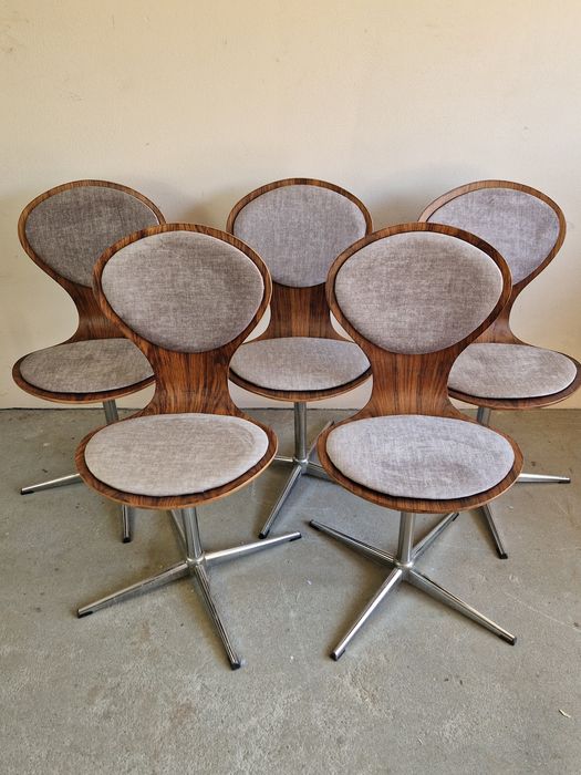 Krzesla Flototto Vintage Lata 60 70 Retro Design Do Kuchni Jadalni