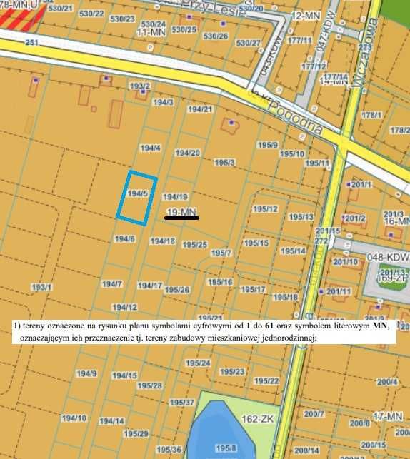 Działka 1000 m² w Głobinie z MPZP zabudowa jednorodzinna - Widok 3