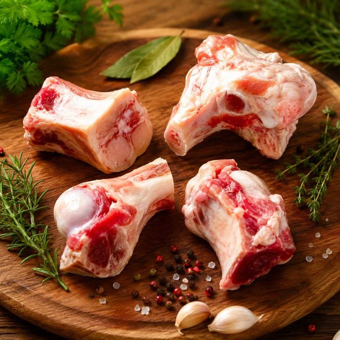 Kości wołowe szpikowe z głowami premium bogactwo kolagenu, na buliony, najwyższa jakość keto