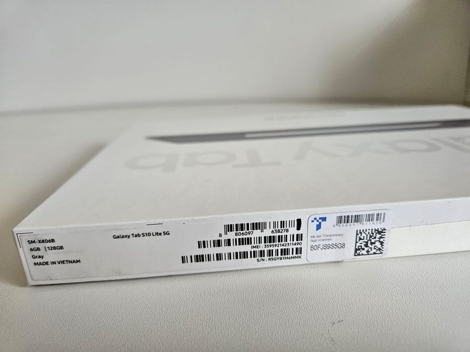 Планшет Samsung Galaxy Tab S10 Lite 5G 6/128GB Gray (SM-X406B) + S Pen, 10.9”, 5G