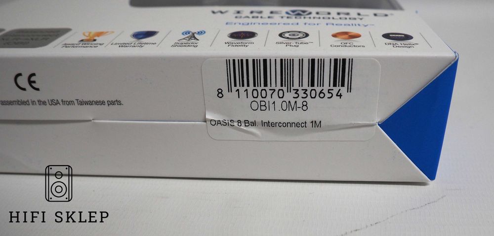 Wireworld OASIS 8 XLR - 1M -Wyprzedaż !!!