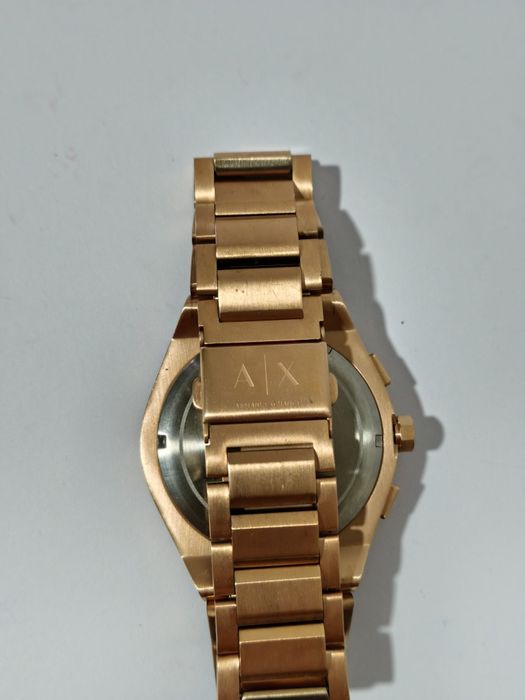 Relógio Armani Exchange AX4188 – Aço Ouro Rosa / Mostrador Castanho