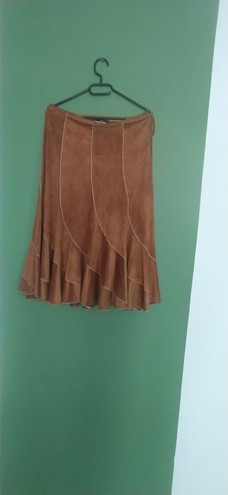 Spódnica Midi  welurowa