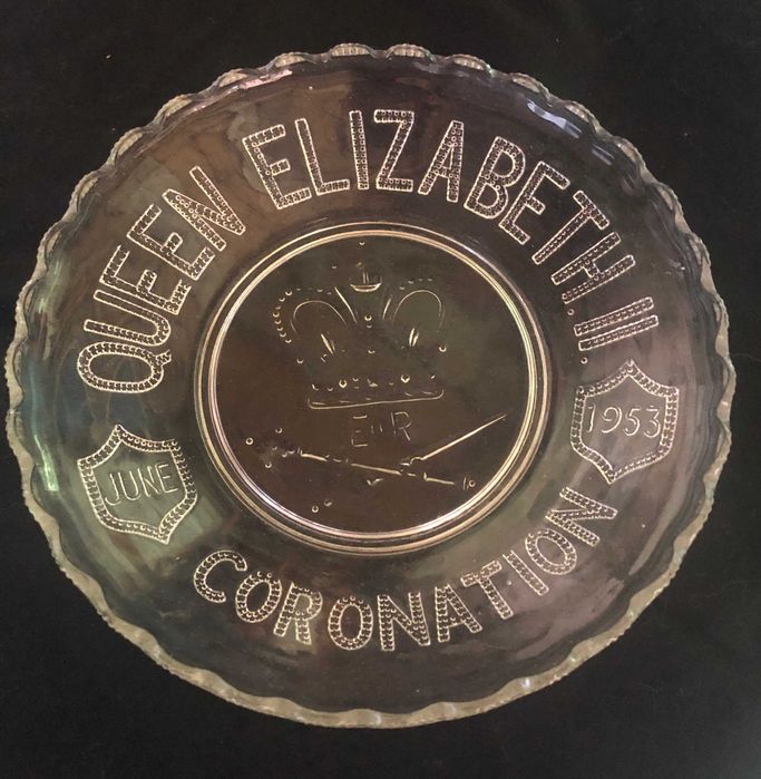 Talerz koronacyjny angielski Królowa Elżbieta 2 1953 Elizabeth II