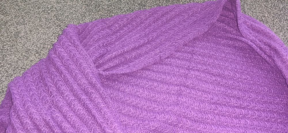 Narzutka, bolerko, sweterek fiolet