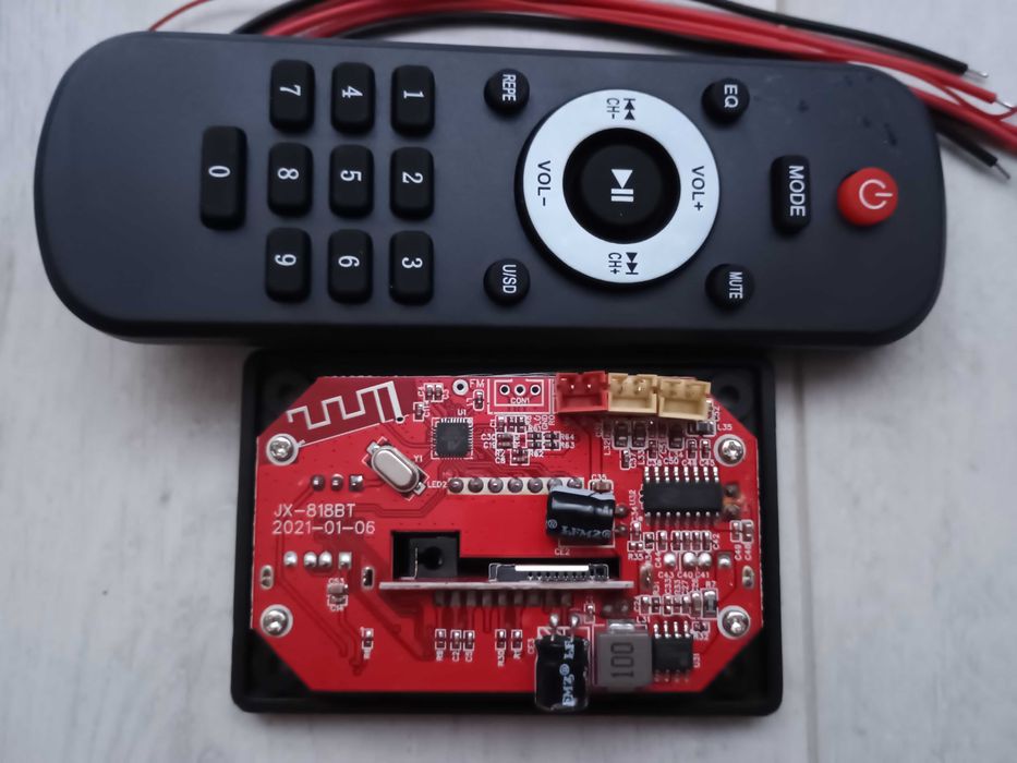 Wzmacniacz audio 2x40W 80W 12 24V stereo pilot JX- 818BT lub JX-Y18