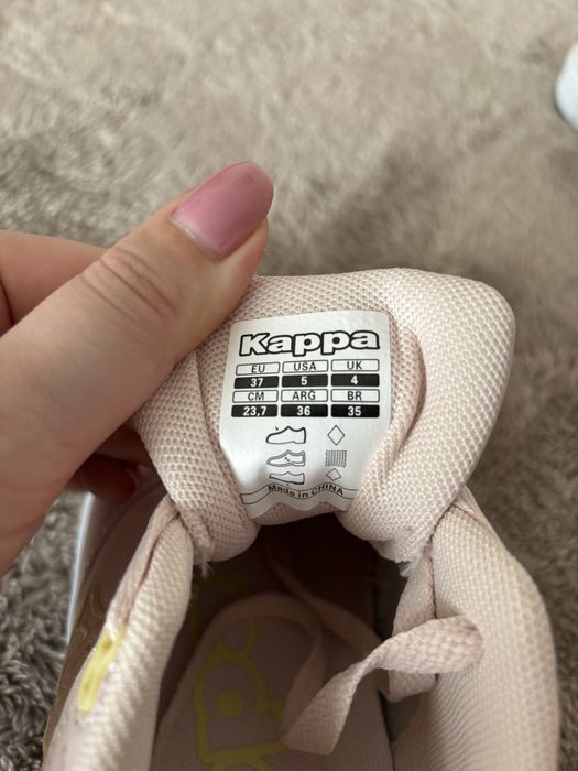 Adidasy Kappa 37 różowe brokat