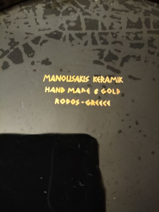 Conjunto de 2 pratos  Manousakis Keramik Greece