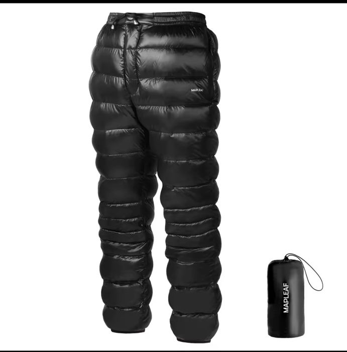 Пухові надлегкі штани з качиного пуху 800fp для походів в гори