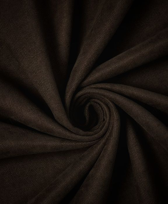 Готові щільні штори мікровелюр шоколад