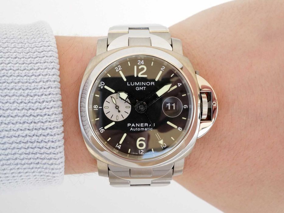 Panerai Luminor GMT Automatic Titanium Black Dial 44