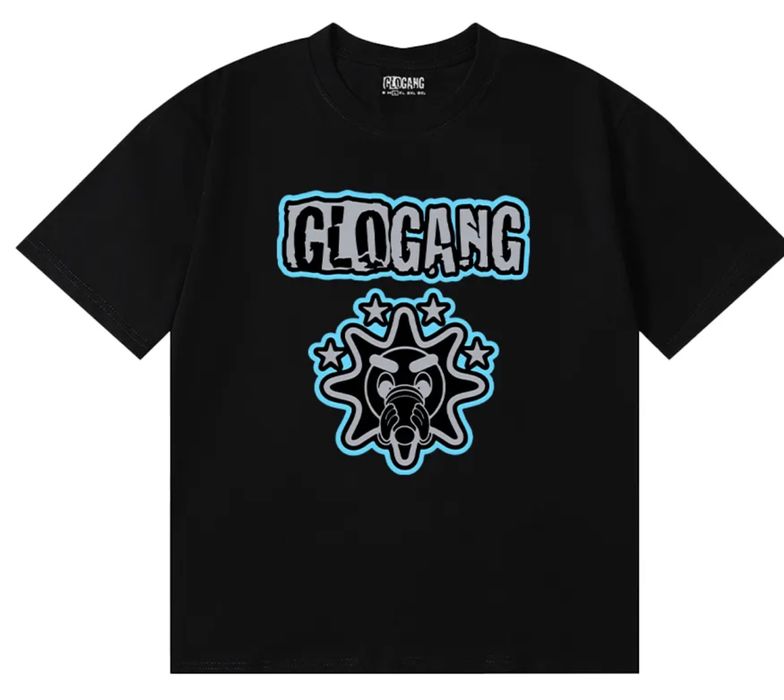 Мужские футболки Glo Gang Logo унисекс гло гэнг тишка черная белая