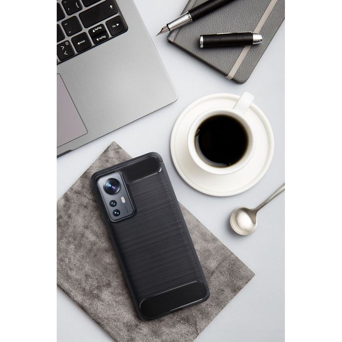 Futerał Carbon Do Realme A5 Pro Czarny