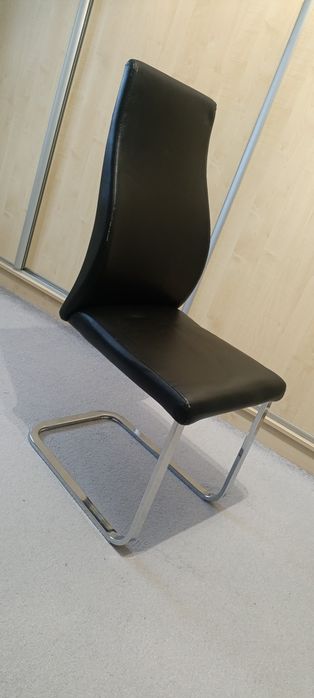 Krzesło stalowe czarne