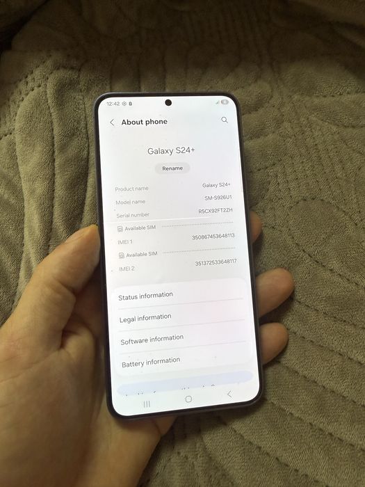 Samsung s24 plus 256gb