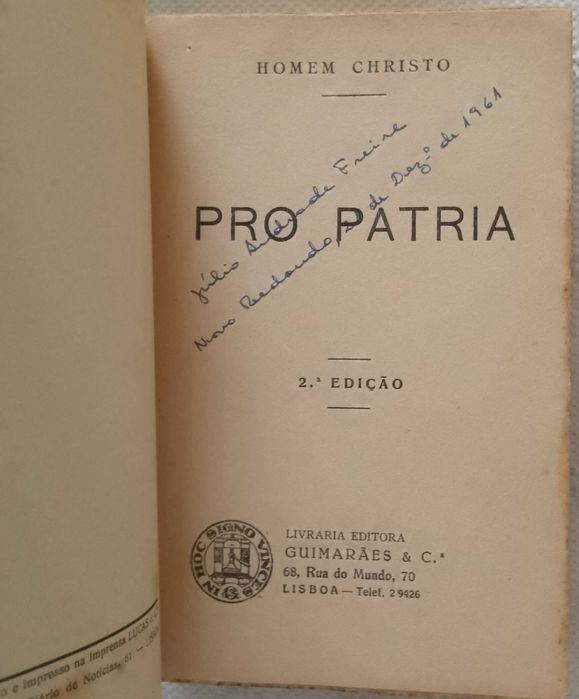 Pró-Pátria, Francisco Homem Christo