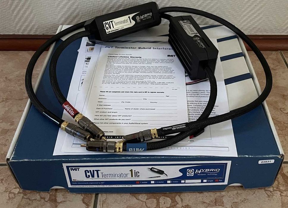 MIT CVT Terminator 1 Hybrid , interkonekty RCA 2x1 m