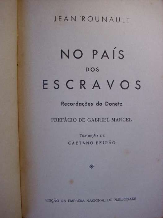 No País dos escravos Jean Rounault