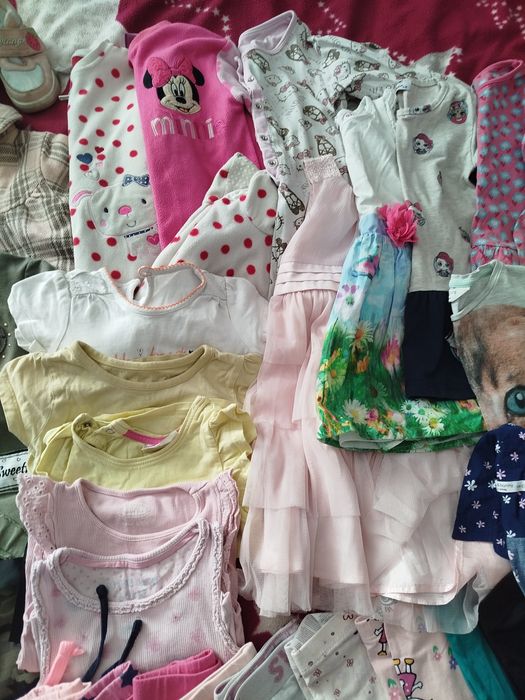 Duża paka ubranek dla dziewczynki 86/92