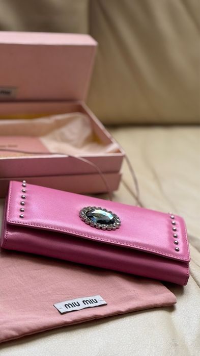 Гаманець Miu Miu шкіряний — zdjęcie 4