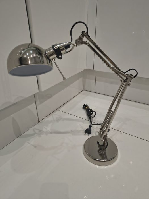 IKEA Lampka biurkowa Forsa srebna
