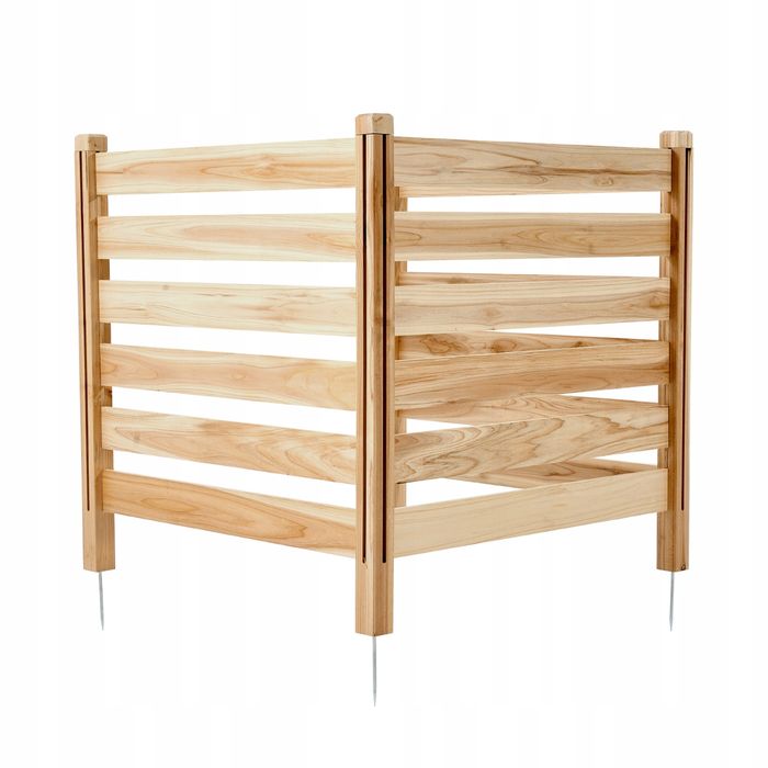 Drewniana osłona prywatności VEVOR 914X914MM 3-PANELOWA solidna