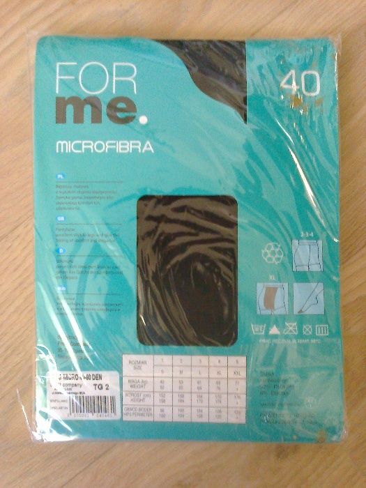 Rajstopy z mikrofibry 40 DEN czarne