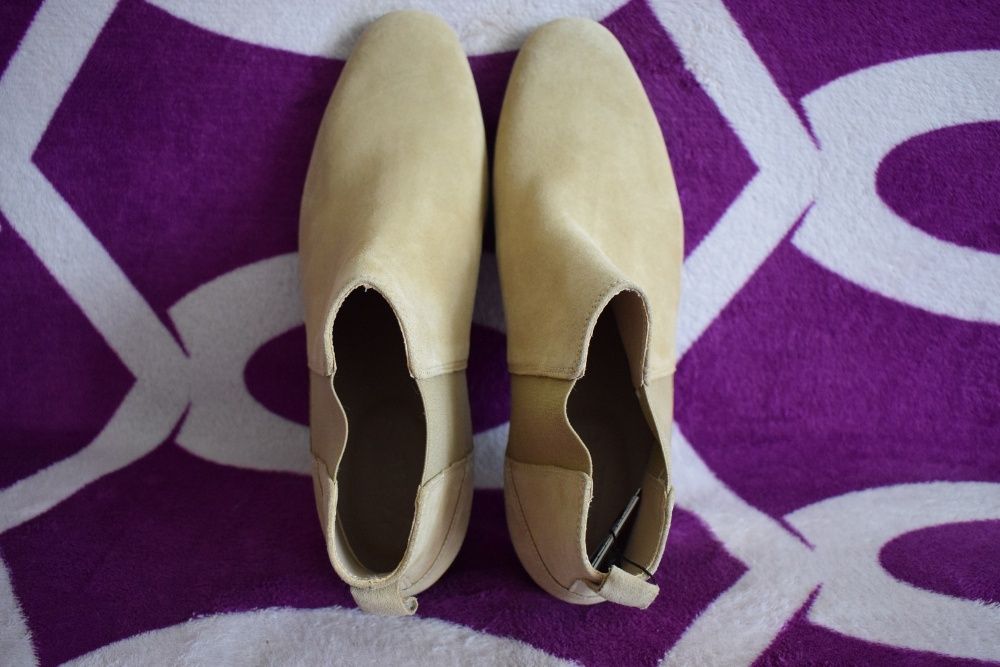 Beżowe sztyblety Zara, nowe, nieużywane, rozm. 45