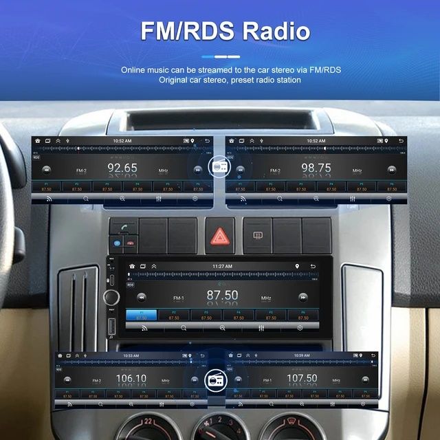 Rádio 1din 6,86 polegadas 2/64GB GPS RDS WIFI Carplay novo