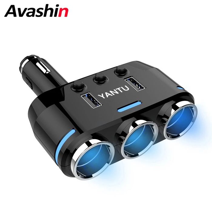 Разветвитель в авто 12/24 V