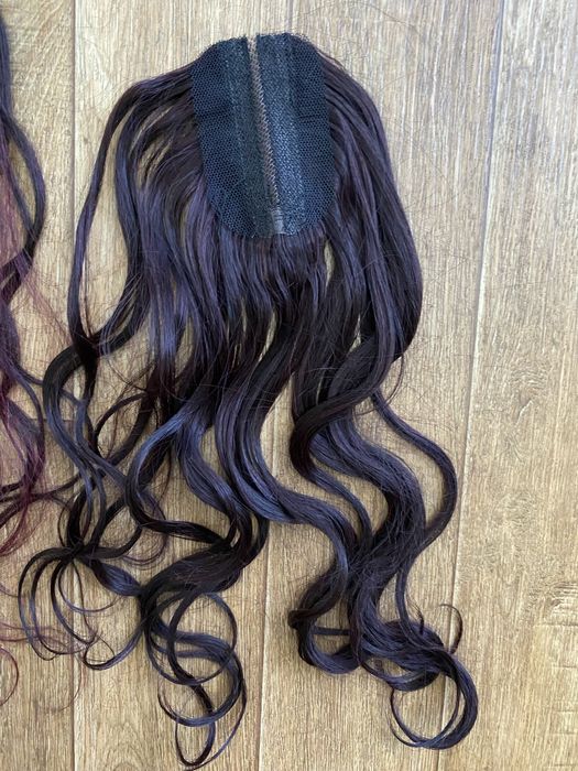 Треси для волосся темний баклажан нові 40 м