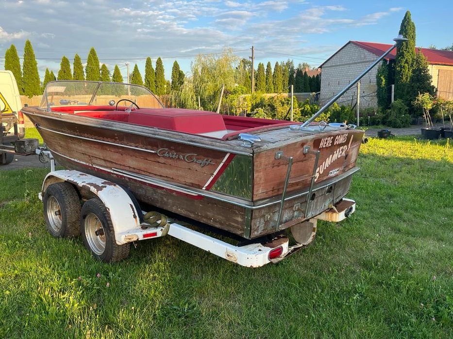 Łódź motorowa drewniana Chris craft 1959r 2000sztuk