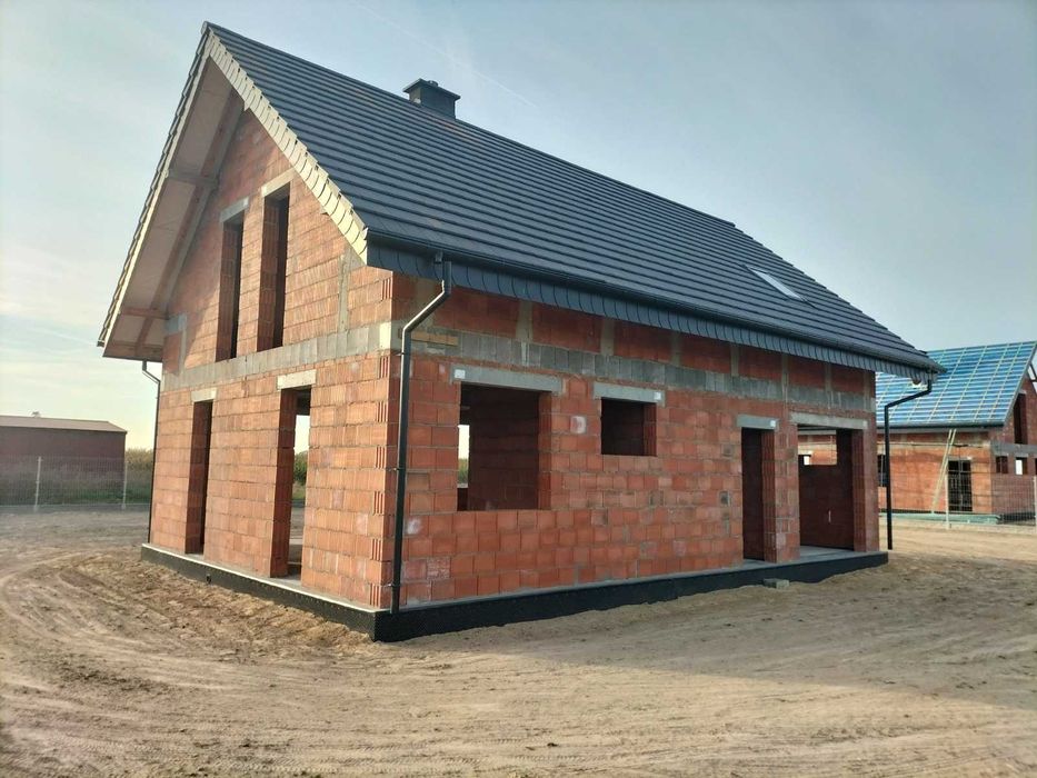 Krotoszyn dom nowy stan surowy otwarty,deweloperski na działce klienta